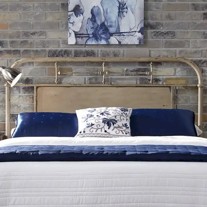 Vintage Series Metal Distressed King Headboard