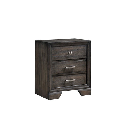 Ayla 5 Piece Gray Storage Fabric Platform Bedroom Set