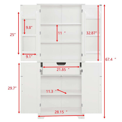 Bathroom storage cabinets with open shelves
