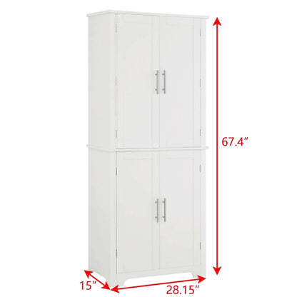 Bathroom storage cabinets with open shelves