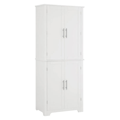 Bathroom storage cabinets with open shelves