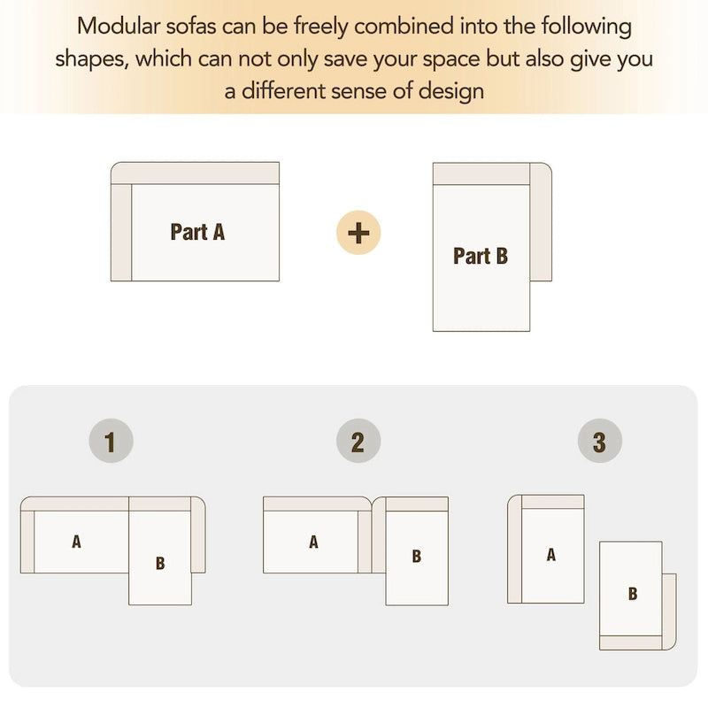 110.2*72.8 Modular Modular Combination Living Room Sofa Set, Modern Minimalist Sofa, Living Room Upholstered Sofa Bed, Bedroom,
