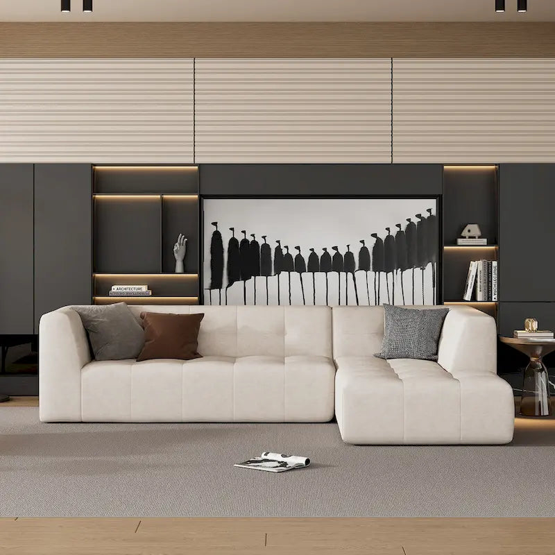 110.2*72.8 Modular Modular Combination Living Room Sofa Set, Modern Minimalist Sofa, Living Room Upholstered Sofa Bed, Bedroom,