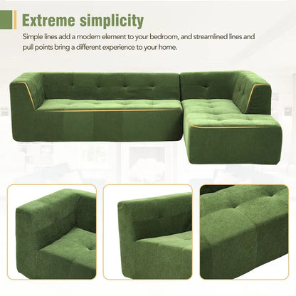 110.2*72.8 Modular Modular Combination Living Room Sofa Set, Modern Minimalist Sofa, Living Room Upholstered Sofa Bed, Bedroom,