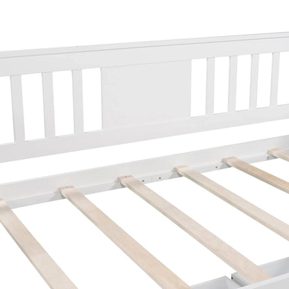 Twin size Daybed with Two Drawers, Wood Slat Support, Espresso