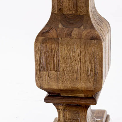 East West Furniture Dining Table Set- a Round Dining Table and Doeskin Parson Chairs, Antique Walnut (Pieces Option)