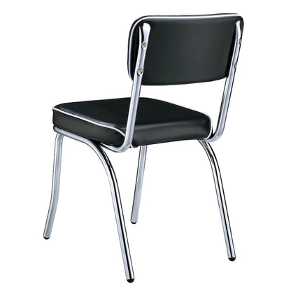 Farwest Chrome Retro Dining Chairs (Set of 2)