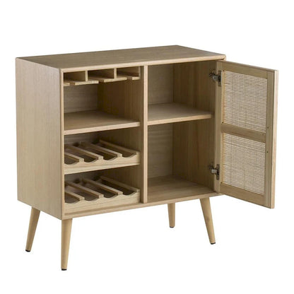 A&B Home Natural Wine Cabinet
