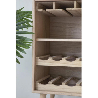 A&B Home Natural Wine Cabinet