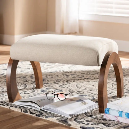 Contemporary Fabric Upholstered Ottoman by Baxton Studio