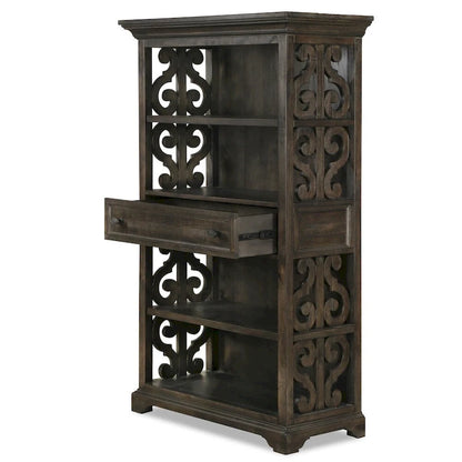 Bellamy Traditional Weathered Peppercorn Bookcase