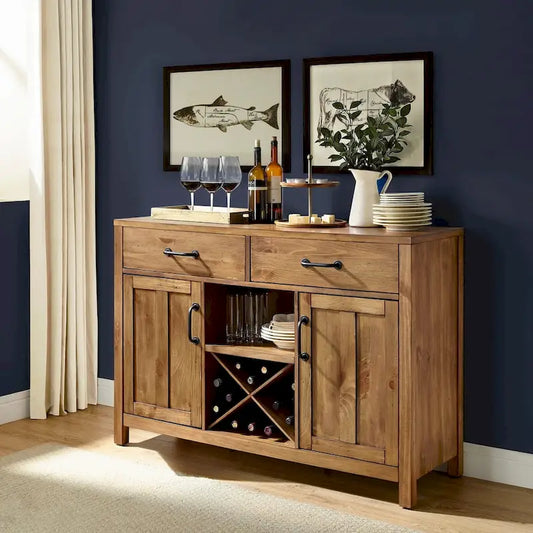 Crosley Roots Natural Finish Buffet - 52 W x 18 D x 36 H