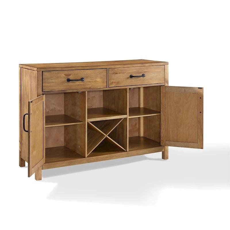 Crosley Roots Natural Finish Buffet - 52 W x 18 D x 36 H