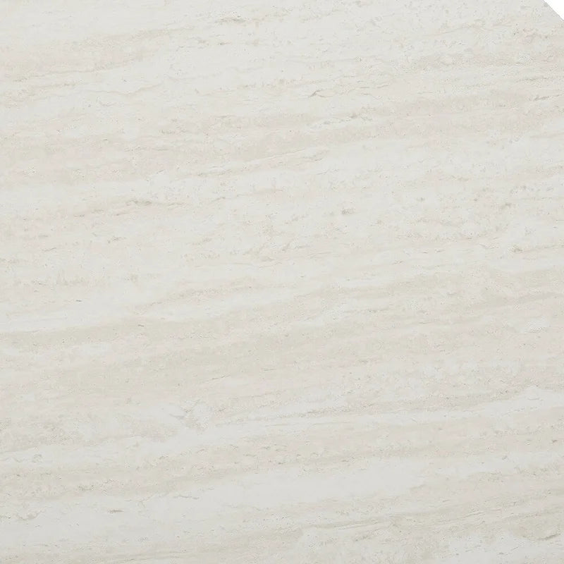 SEI Furniture Henderson Modern Faux Marble Round Coffee Table with Gold Geometric Base