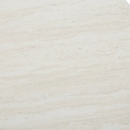 SEI Furniture Henderson Modern Faux Marble Round Coffee Table with Gold Geometric Base