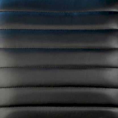 Greyson Genuine Full Grain Leather and Steel Modern Dining Arm Chair