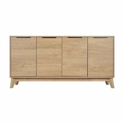 60 Buffet Cabinet with 4 Soft Close Doors and Adjustable Shelves - 15.75D x 59.25W x 29.75H