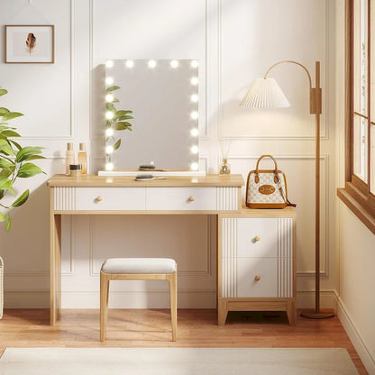 51-Inch Makeup Vanity Table with 4 Large Drawers