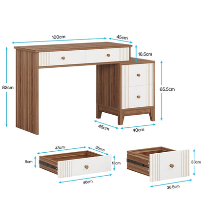 51-Inch Makeup Vanity Table with 4 Large Drawers