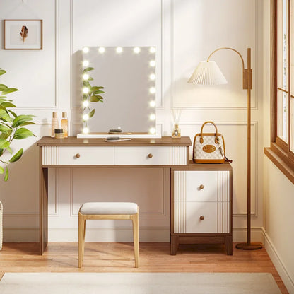 51-Inch Makeup Vanity Table with 4 Large Drawers