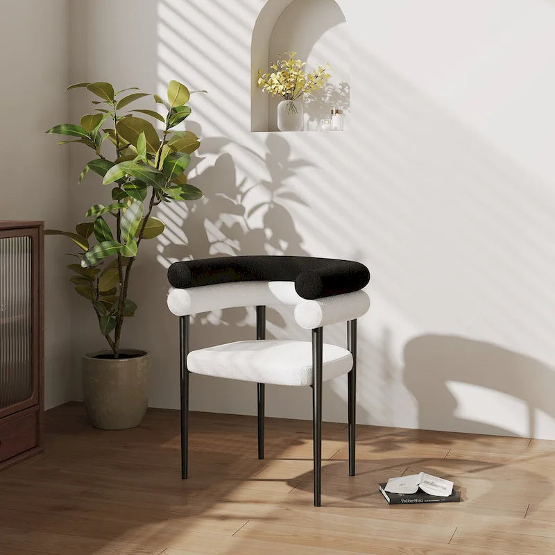 Modern Minimalist 6 - Person Sintered Stone Extendable Dining Set