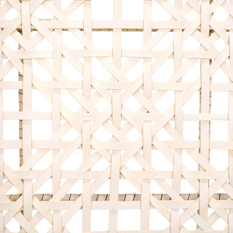 Munro Wanda Woven Leather & Solid Wood Accent Chair (Fully Assembled) - 22 W x 20.5 L x 28.5 H - 22Wx21Dx29H