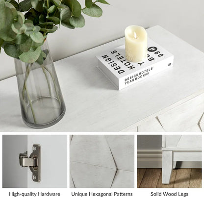 Martina Modern 2-door Ample Storage Cabinet With Adjustable Shelves Set Of 2 By HULALA HOME