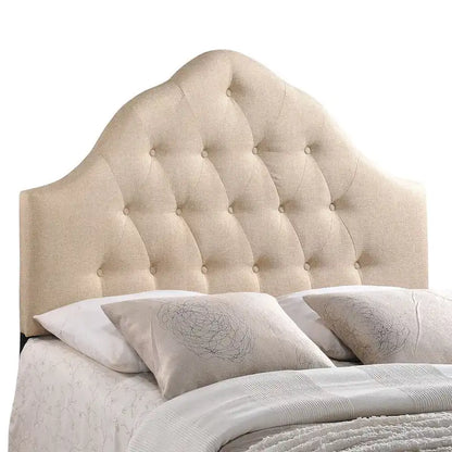Sovereign Button-tufted High Arch Queen-size Headboard