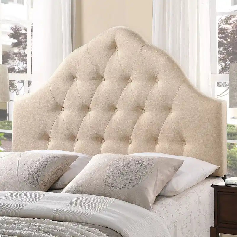 Sovereign Button-tufted High Arch Queen-size Headboard