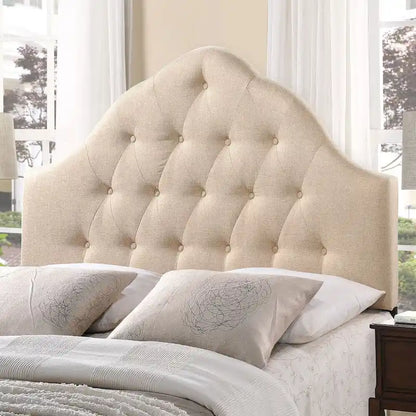 Sovereign Button-tufted High Arch Queen-size Headboard