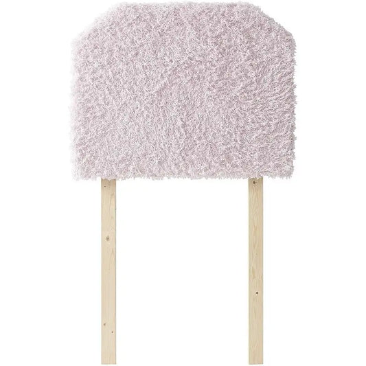 Mo' Fluffy Feathers College Headboard with Legs - Plush Texture