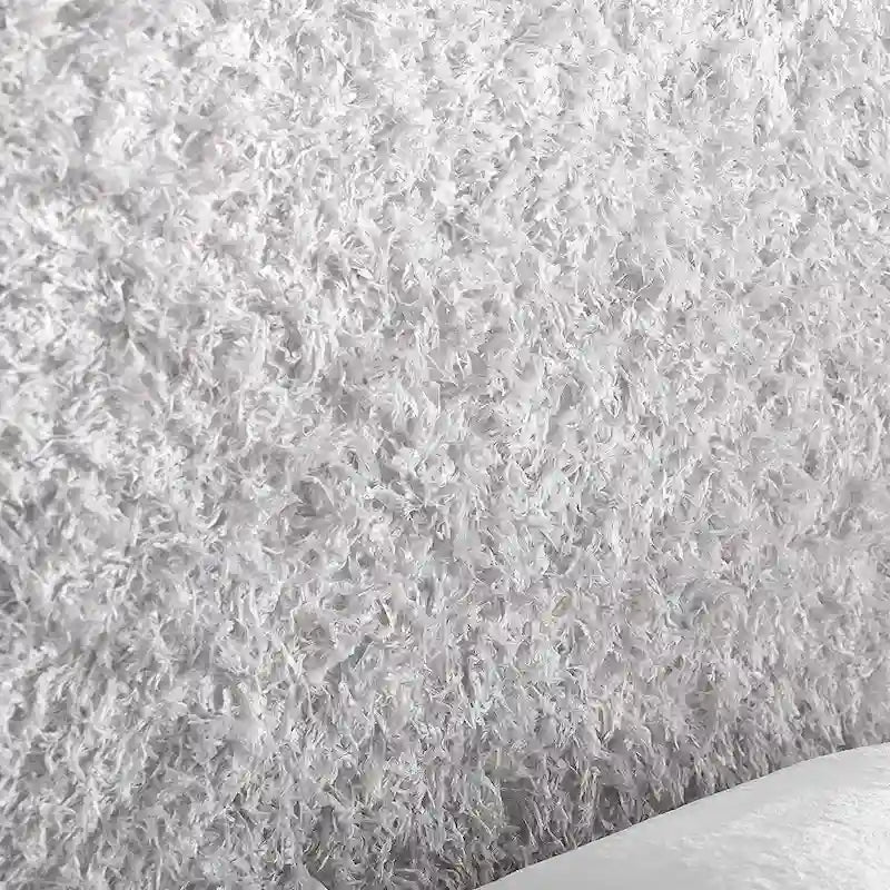 Mo' Fluffy Feathers College Headboard with Legs - Plush Texture