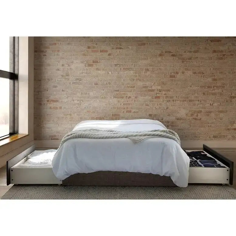 Mammoth Upholstered Platform 2 Drawer Storage Bed