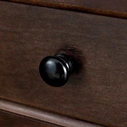 6 Drawer Dresser Bar Storge Cabinet Lockers with Retro Round Handle