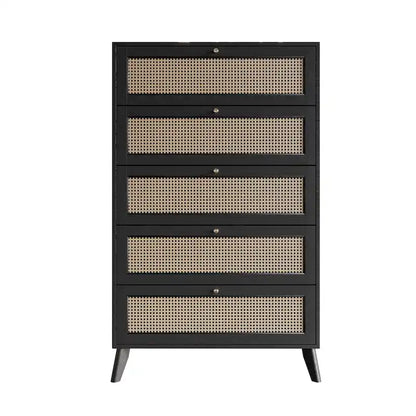 CraftPorch Mid-Century Modern Black Chest