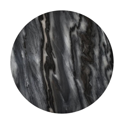 Cecil 17.75 Contemporary Natural Marble Handmade X-Shaped End Table, by JONATHAN Y.