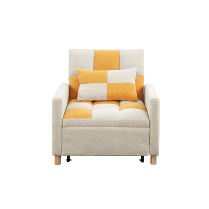 Convertible Sleeper Sofa Chair Bed with Pillow