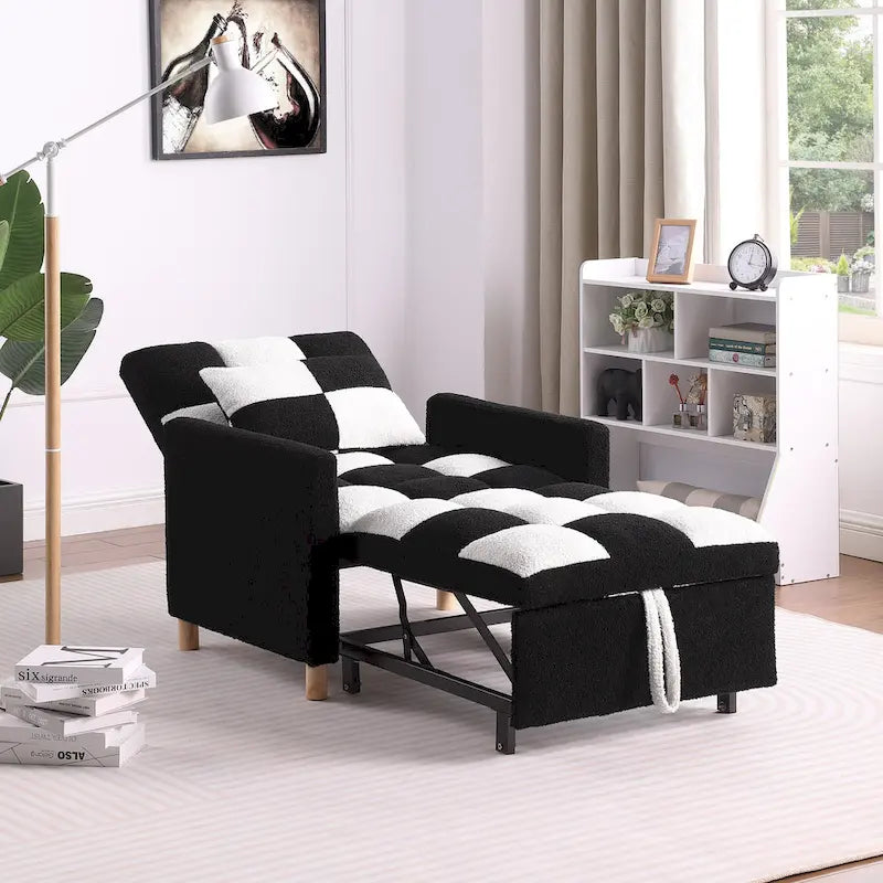 Convertible Sleeper Sofa Chair Bed with Pillow