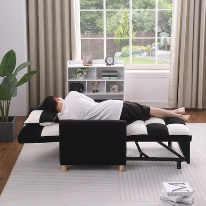 Convertible Sleeper Sofa Chair Bed with Pillow