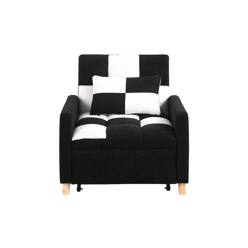 Convertible Sleeper Sofa Chair Bed with Pillow