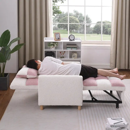 Convertible Sleeper Sofa Chair Bed with Pillow