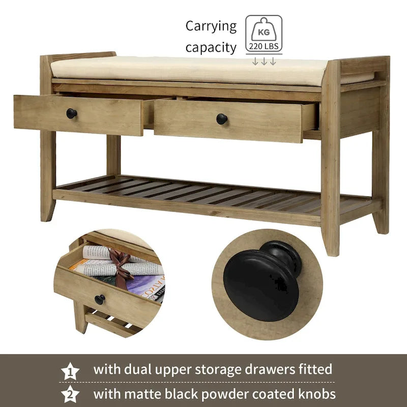 Multipurpose Entryway Storage with Drawers