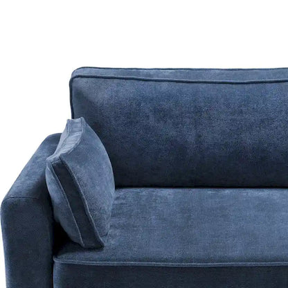 LUE BONA 81 Modern Corduroy 3 Seater Sofa, Polyester Rectangle Upholstered Sofa for Livingroom - 81W X 33D X 26H