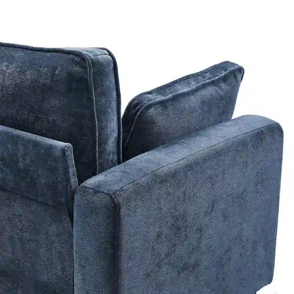 LUE BONA 81 Modern Corduroy 3 Seater Sofa, Polyester Rectangle Upholstered Sofa for Livingroom - 81W X 33D X 26H