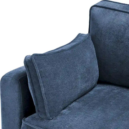 LUE BONA 81 Modern Corduroy 3 Seater Sofa, Polyester Rectangle Upholstered Sofa for Livingroom - 81W X 33D X 26H