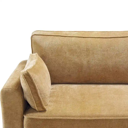 LUE BONA 81 Modern Corduroy 3 Seater Sofa, Polyester Rectangle Upholstered Sofa for Livingroom - 81W X 33D X 26H