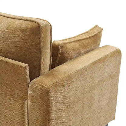 LUE BONA 81 Modern Corduroy 3 Seater Sofa, Polyester Rectangle Upholstered Sofa for Livingroom - 81W X 33D X 26H