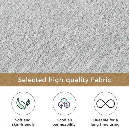 65 Linen Fabric Corner Sofa, Upholstered Indoor Chaise Lounge, Sleeper Sofa, Solid Wood Sofa Bed for Bedroom Living Room