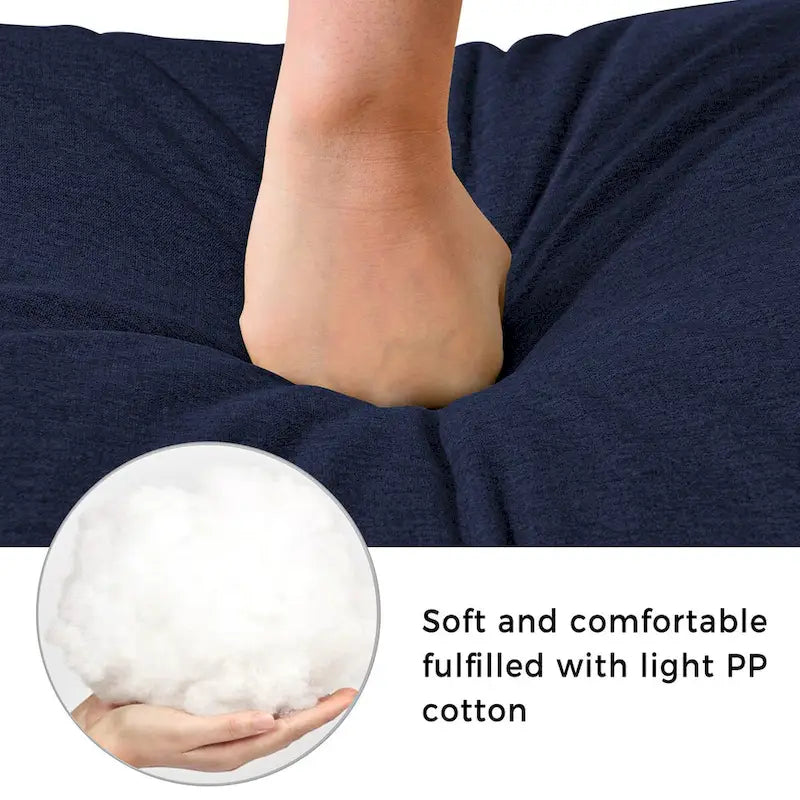 65 Linen Fabric Corner Sofa, Upholstered Indoor Chaise Lounge, Sleeper Sofa, Solid Wood Sofa Bed for Bedroom Living Room