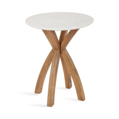 Kate and Laurel Soleyn Round Wood Side Table